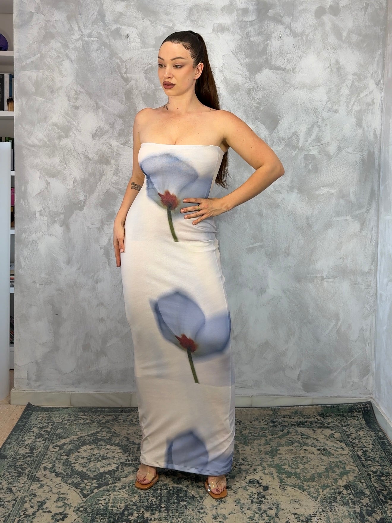 VESTIDO HALTER FLORES