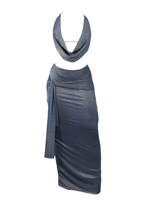 HALTER SET AZUL BRILLANTE ATHLEISURE