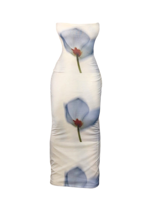 VESTIDO HALTER FLORES